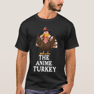 Thanksgiving Anime Turkey T-Shirt_ Unisex-Adults_ T-Shirt
