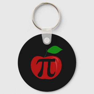 Thanksgiving Apple Pie Lover Funny Pi Day Math Tea Key Ring