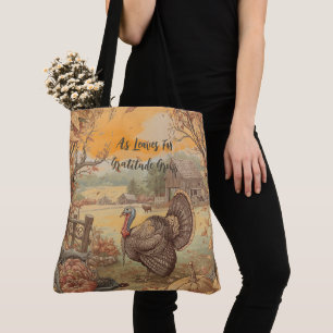 Thanksgiving,As Leaves Fall Gratitude Grows Tote Bag