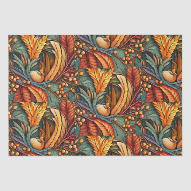Thanksgiving Autumn design Tissue Paper (Front)