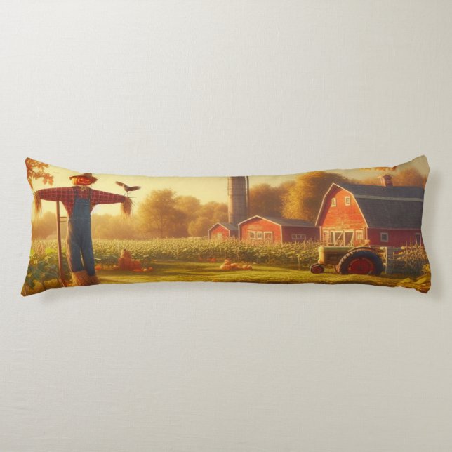 Thanksgiving/Autumn/Fall on the farm Body Cushion (Front)