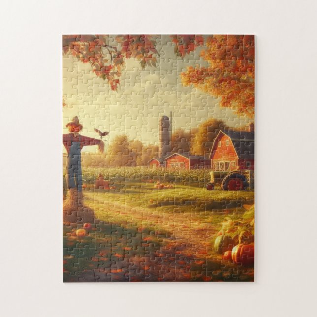 Thanksgiving/Autumn/Fall on the farm Jigsaw Puzzle (Vertical)
