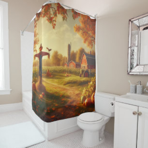 Thanksgiving/Autumn/Fall on the farm Shower Curtain