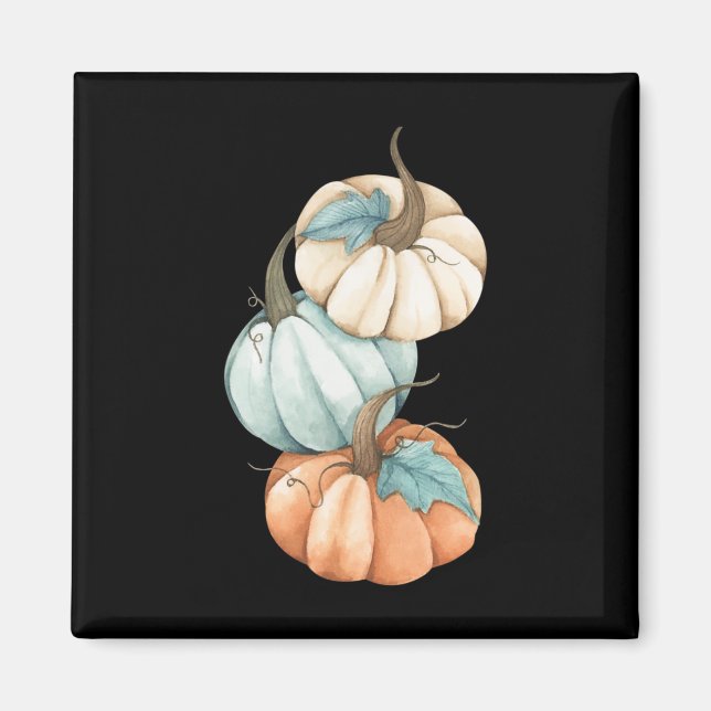Thanksgiving Autumn Fall Season Cute Coloured Past Magnet (Front)