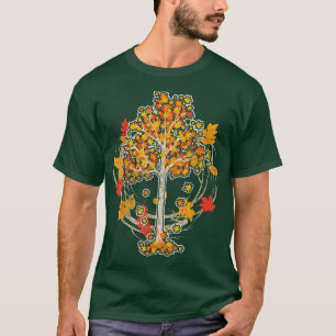 Thanksgiving Autumn Leaves Nature Forest Tree Fall T-Shirt