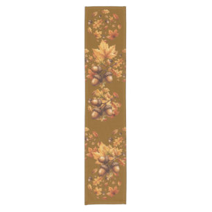 Thanksgiving Autumn leaves Short Table Runner