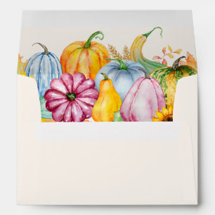 Thanksgiving Autumn Pumpkin Envelope