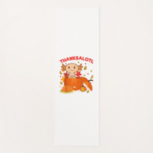 Thanksgiving Axolotl Thanksalotl Salamander Turkey Yoga Mat