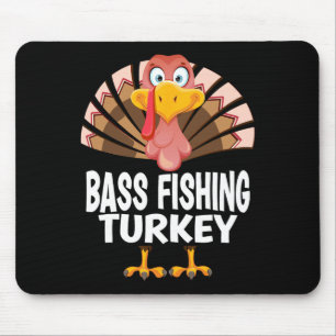 Thanksgiving B Fishing Turkey Matching Pajama Mouse Pad
