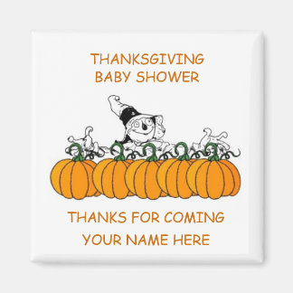 Thanksgiving Baby Shower Favours Magnet