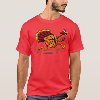 Thanksgiving Basketball Turkey T-Shirt