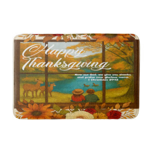 Thanksgiving Bath Mat