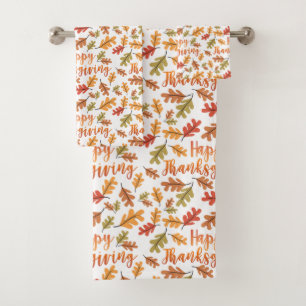 Thanksgiving Bath Towel Set