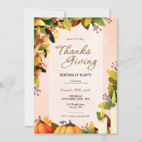Thanksgiving Birthday