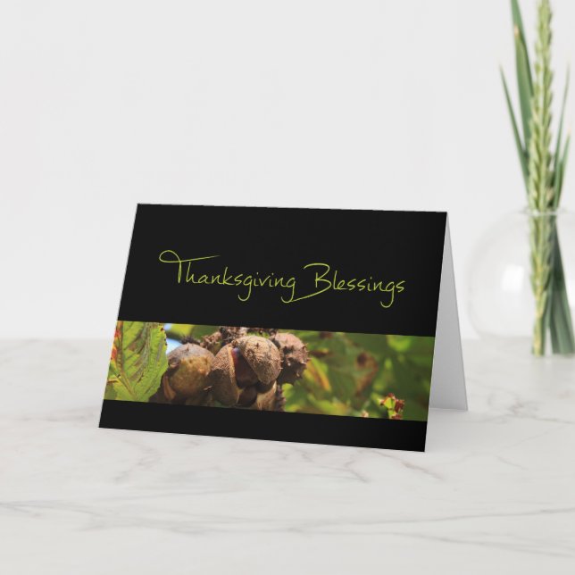 Thanksgiving Blessings Card (Front)