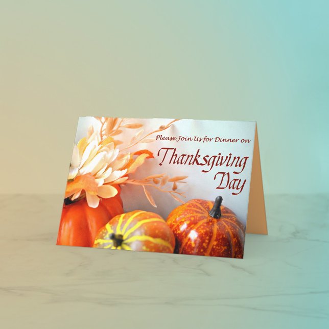 Thanksgiving Blessings Dinner  Invitation (Creator Uploaded)