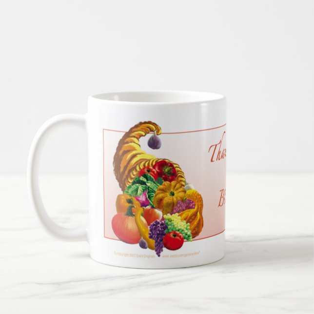 THANKSGIVING BLESSINGS Mug (Left)