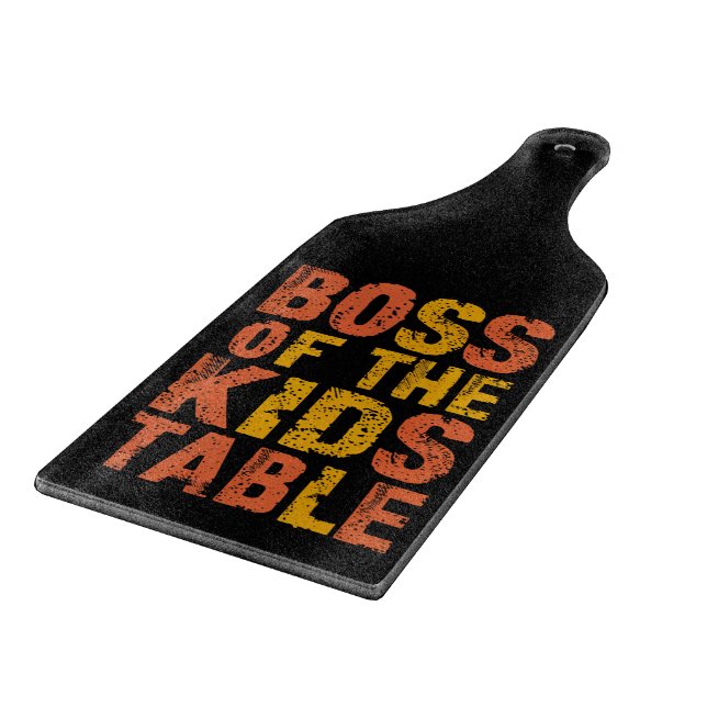 Thanksgiving Boss Of The Kids Table Turkey Day  Cutting Board (Corner)