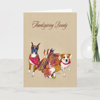 Thanksgiving Bounty Holiday Card
