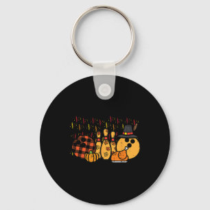 Thanksgiving Bowling Turkey Day Fall Men Women Kid Key Ring