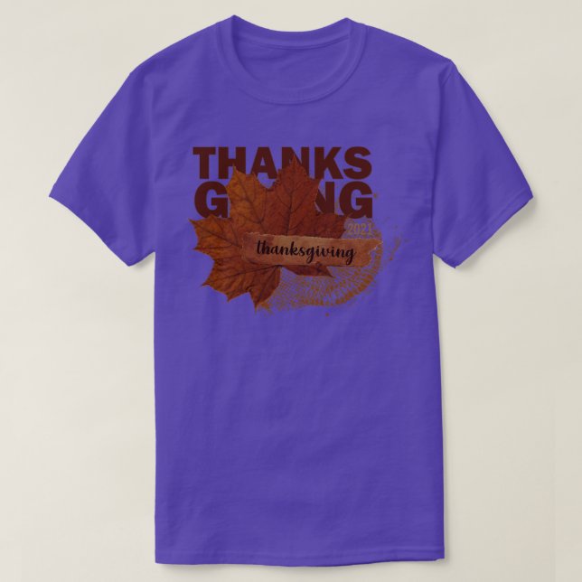 thanksgiving brown T-Shirt (Design Front)