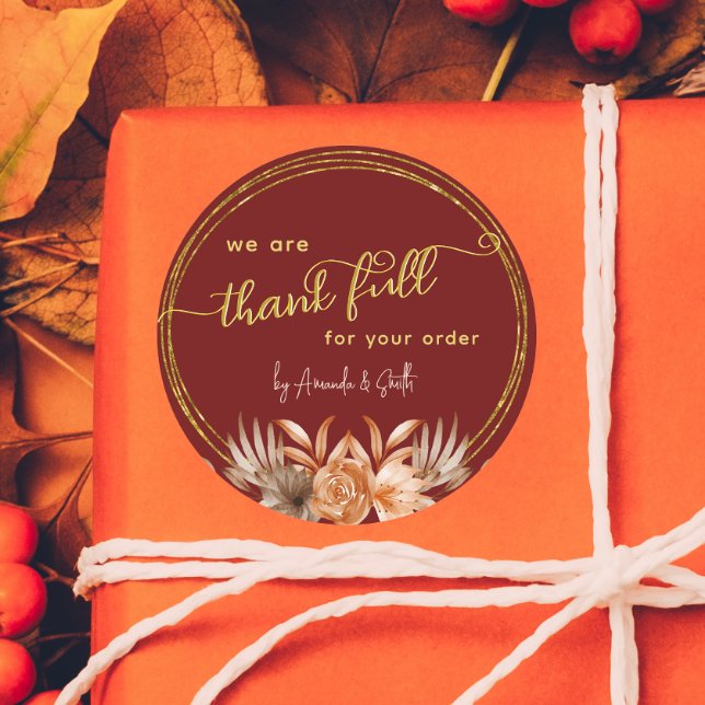 Thanksgiving Business stickers for customers (Creator Uploaded)