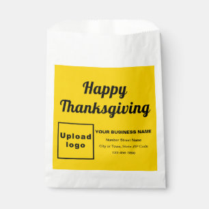 Thanksgiving Business Yellow Background Paper Bag