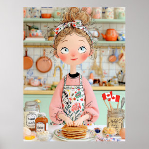 Thanksgiving Canada Poster Cozy Pancake Kitchen