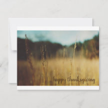 Thanksgiving Card Autumn Meadow