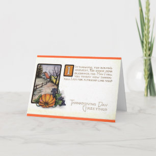 Thanksgiving Card For Friend