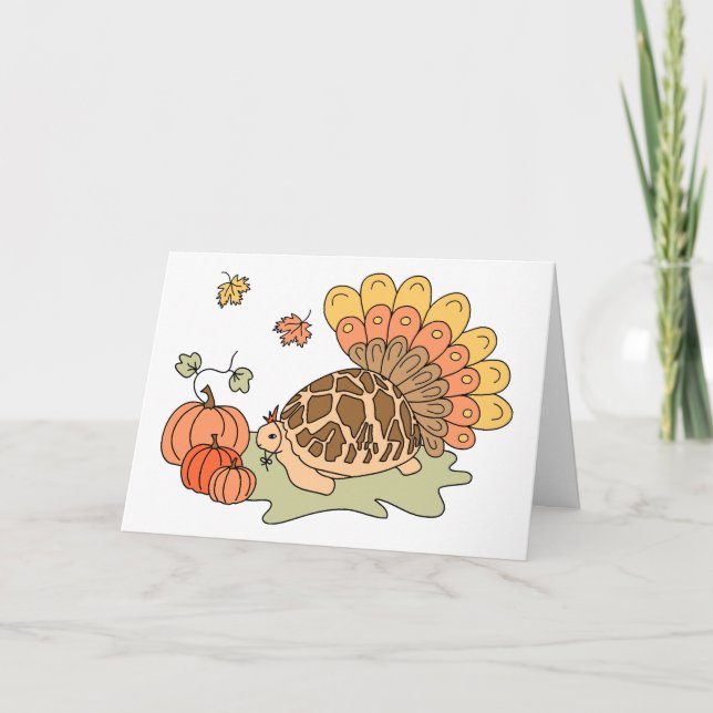 Thanksgiving Card (star tortoise) (Front)