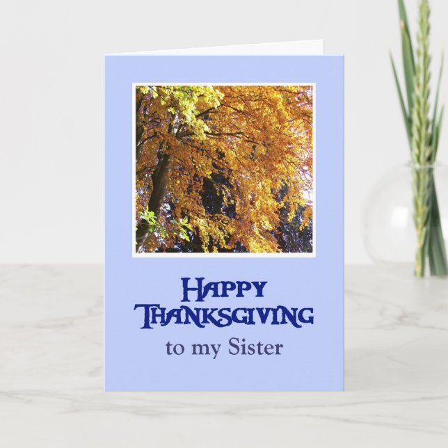 Thanksgiving Card to Customise - Autumn Foliage (Front)