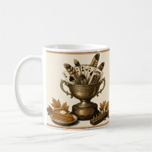 Thanksgiving Card Tournament Champion Trophy Coffee Mug