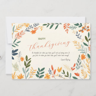 Thanksgiving card with custom photo