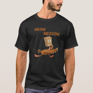 Thanksgiving Cat Fake Cat Meow Thanksgiving Turke T-Shirt
