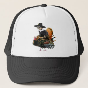 Thanksgiving Cat Pilgrim Costume Thanksgiving Turk Trucker Hat