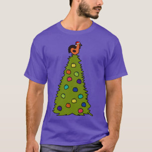 Thanksgiving Celebration Tree with Turkey Topper a T-Shirt