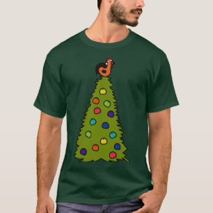 Thanksgiving Celebration Tree with Turkey Topper a T-Shirt