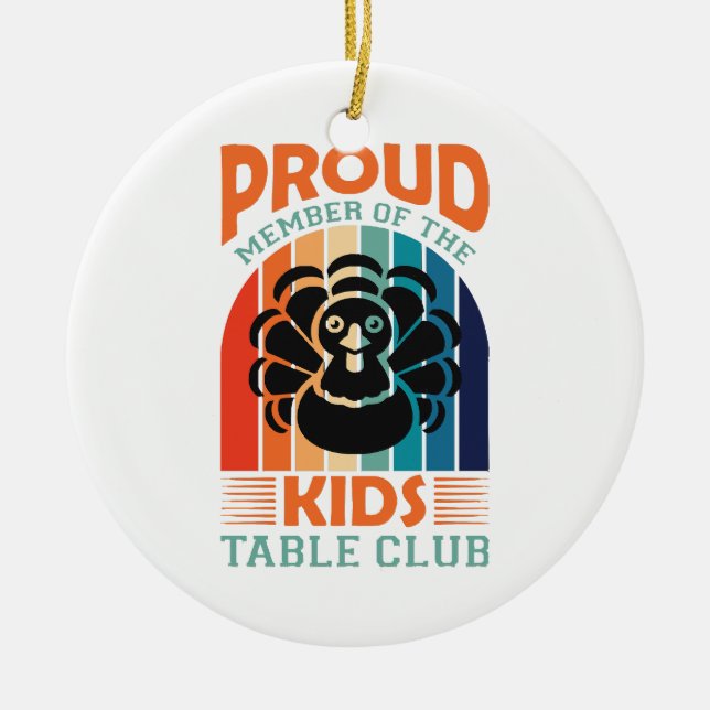 Thanksgiving Ceramic Ornament (Front)