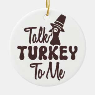 Thanksgiving  ceramic ornament