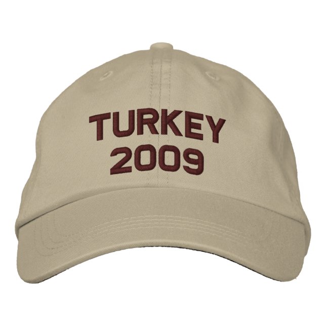 Thanksgiving Change to Current Year Embroidered Hat (Front)