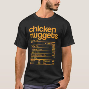 Thanksgiving Chicken Nuggets Nutrition Facts Chris T-Shirt