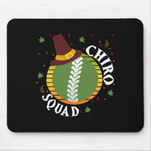 Thanksgiving Chiropractor Chiro Squad Group Matchi Mouse Pad