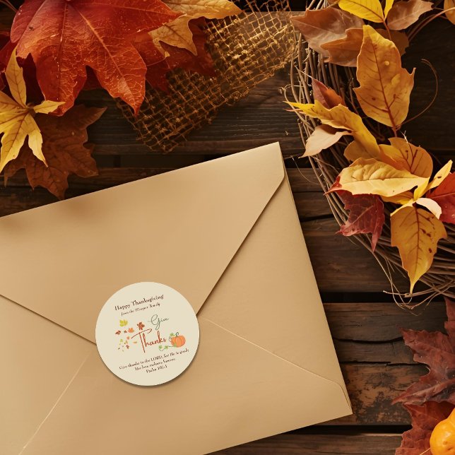 Thanksgiving Christian | Custom Envelope Seal (Creator Uploaded)