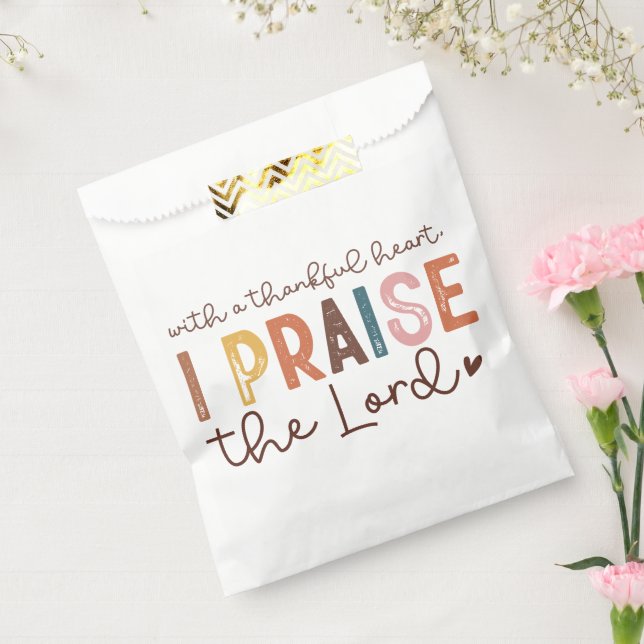 Thanksgiving Christian Quote  Favour Bag (Sealed)