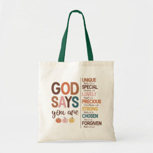 Thanksgiving Christian Quote  Tote Bag