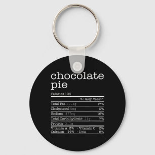 Thanksgiving Christmas Food - Chocolate Pie Nutrit Key Ring