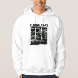 Thanksgiving Christmas Funny Pound Cake Nutrition  Hoodie