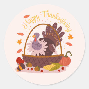 Thanksgiving   classic round sticker