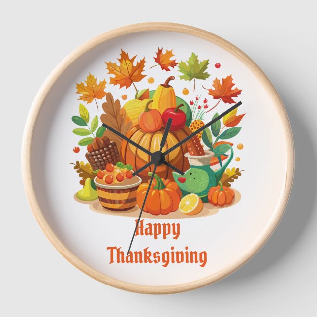 Thanksgiving Clock (Front)